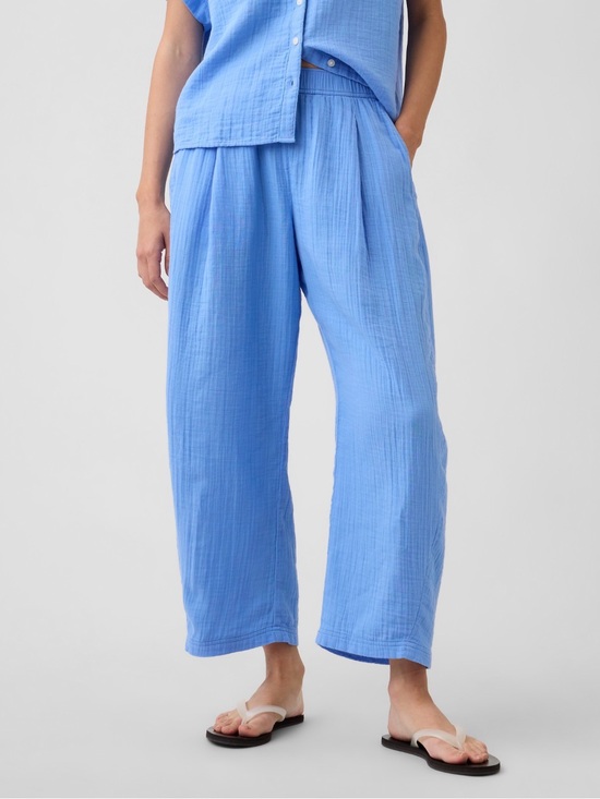 GAP Pants - GAP Mid rise Pull-On Barrel Gauze Pants